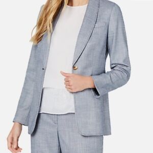Calvin Klein Women's Blue Shawl-Collar Blazer